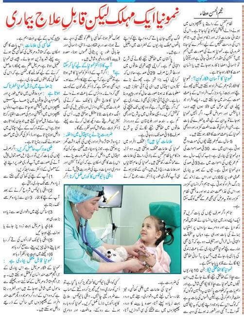 Pneumonia Facts, Symptoms, Causes, Preventions & Treatment (Urdu-English)