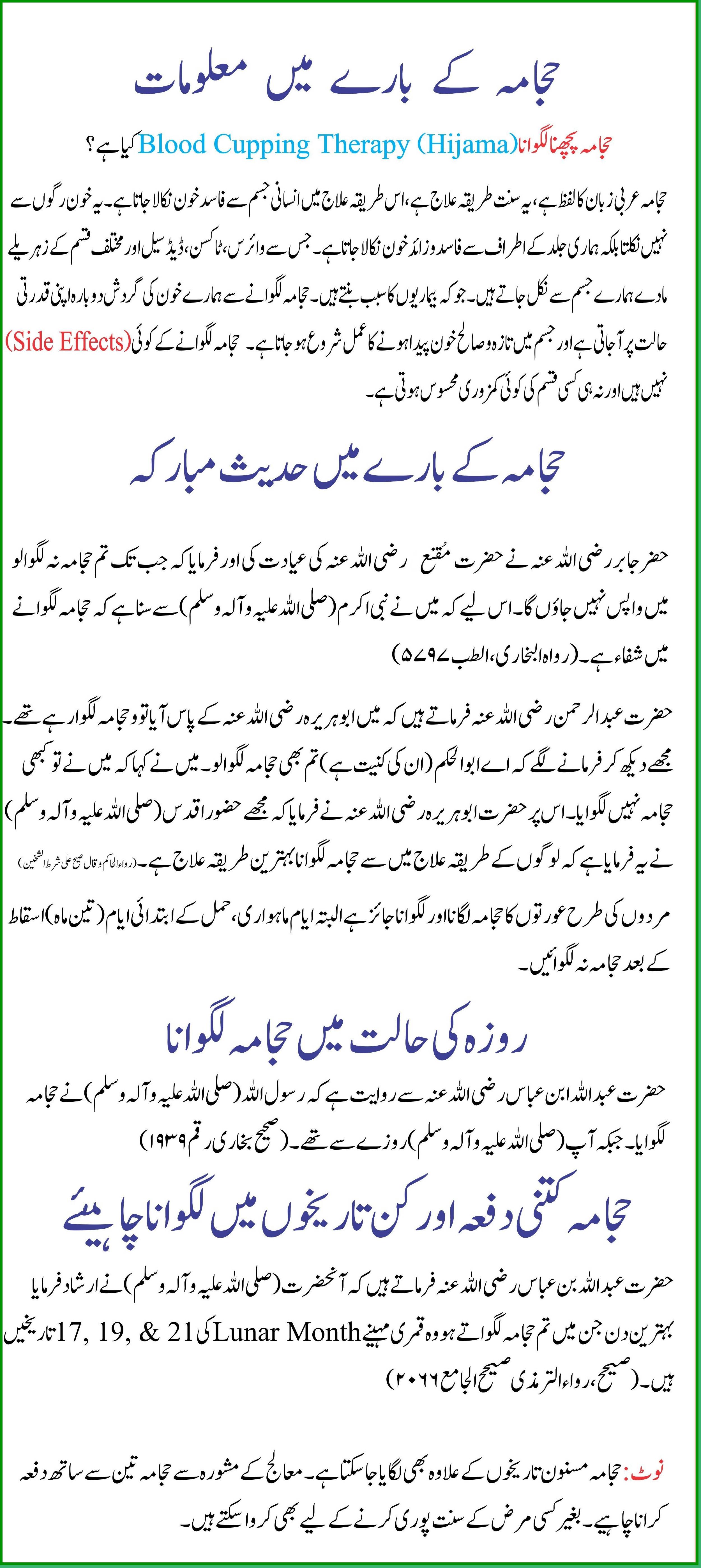 What is Cupping Therapy or Hijama Treatment? Importance in Islam (Urdu & English Guide)